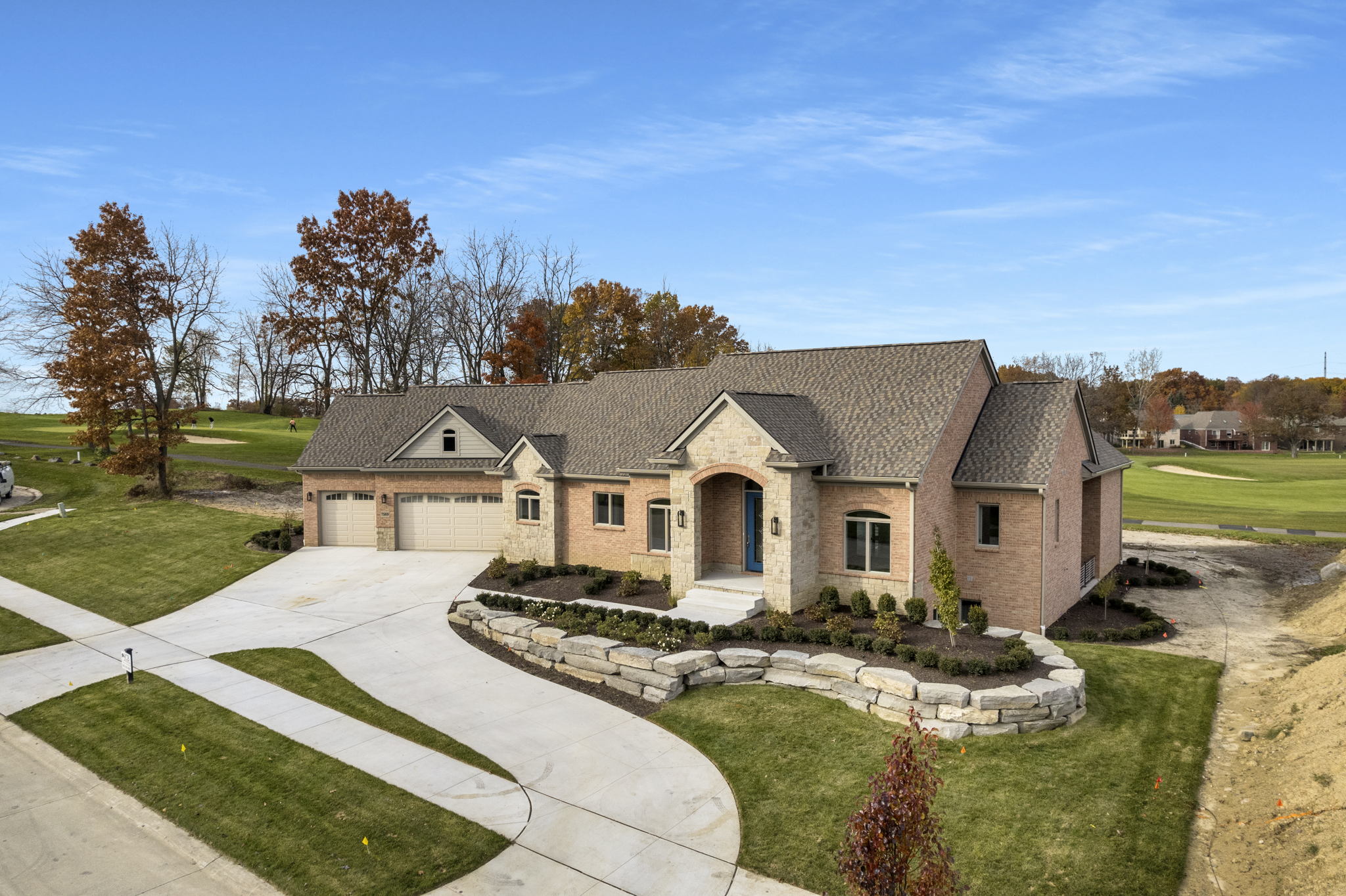 Woodline Building Company Project: Brick Ranch three quarter view