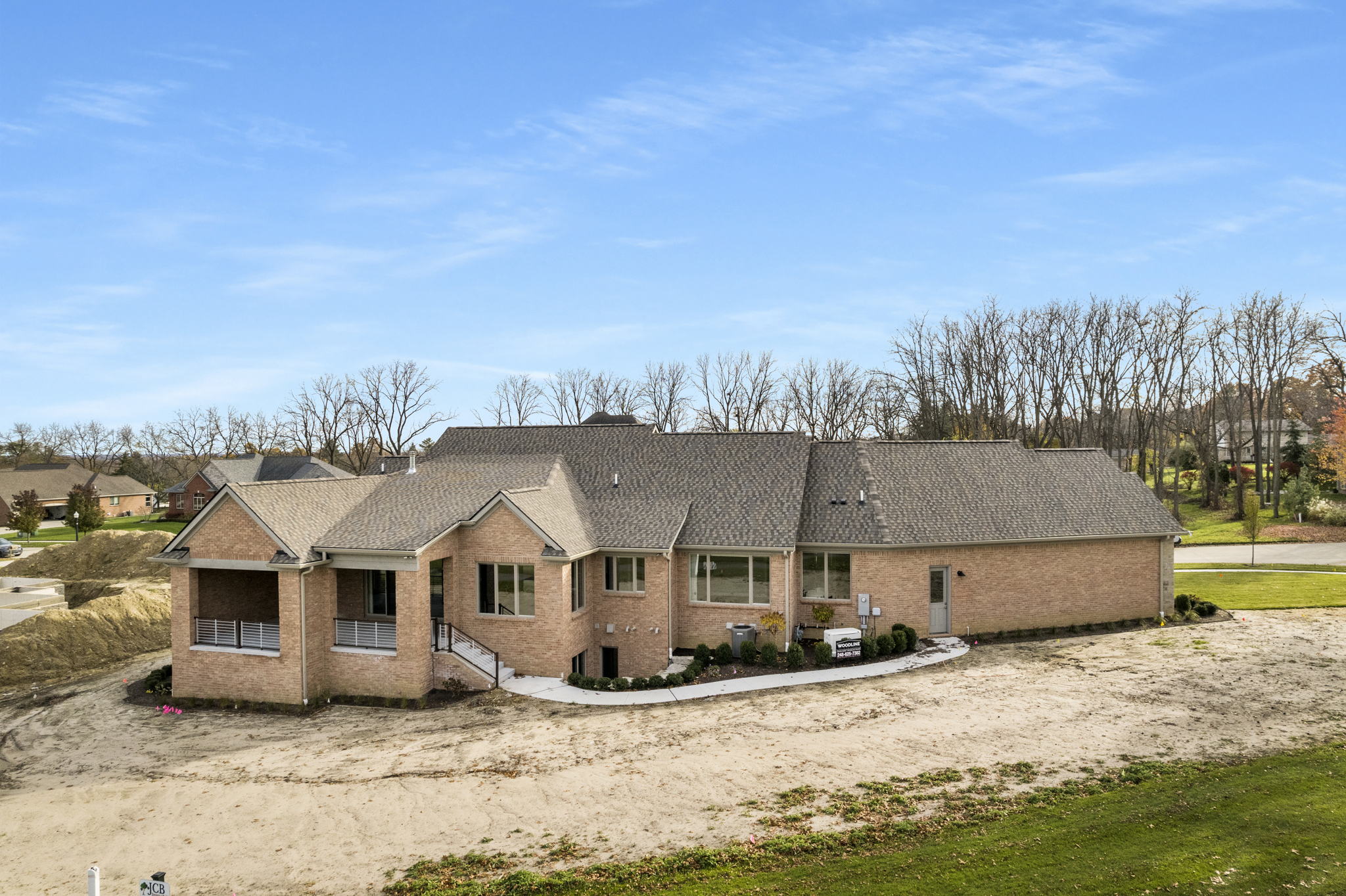 Woodline Building Company Project: Brick Ranch Rear view