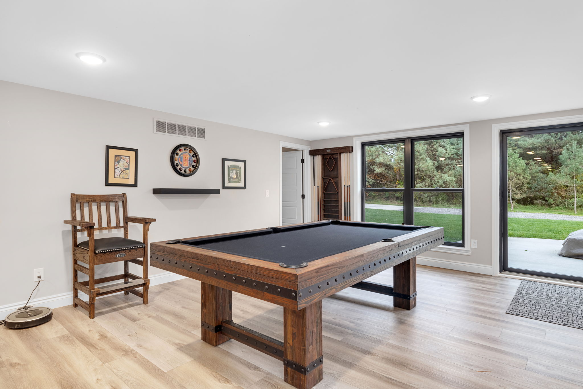 Woodline Building Company Project: Modern Rustic Ranch Basement