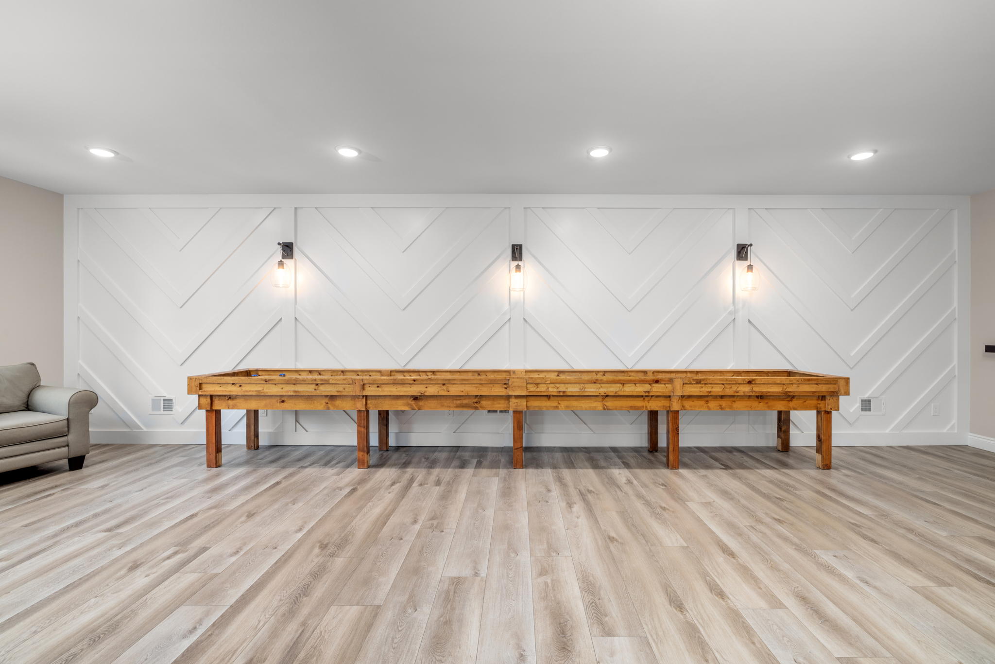 Woodline Building Company Project: Modern Rustic Ranch Basement
