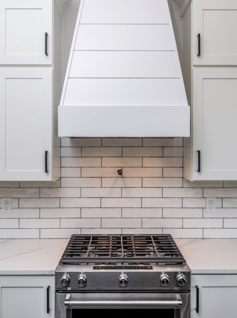 Woodline Building Company Project: Contemporary Farmhouse Interior Kitchen Range Hood