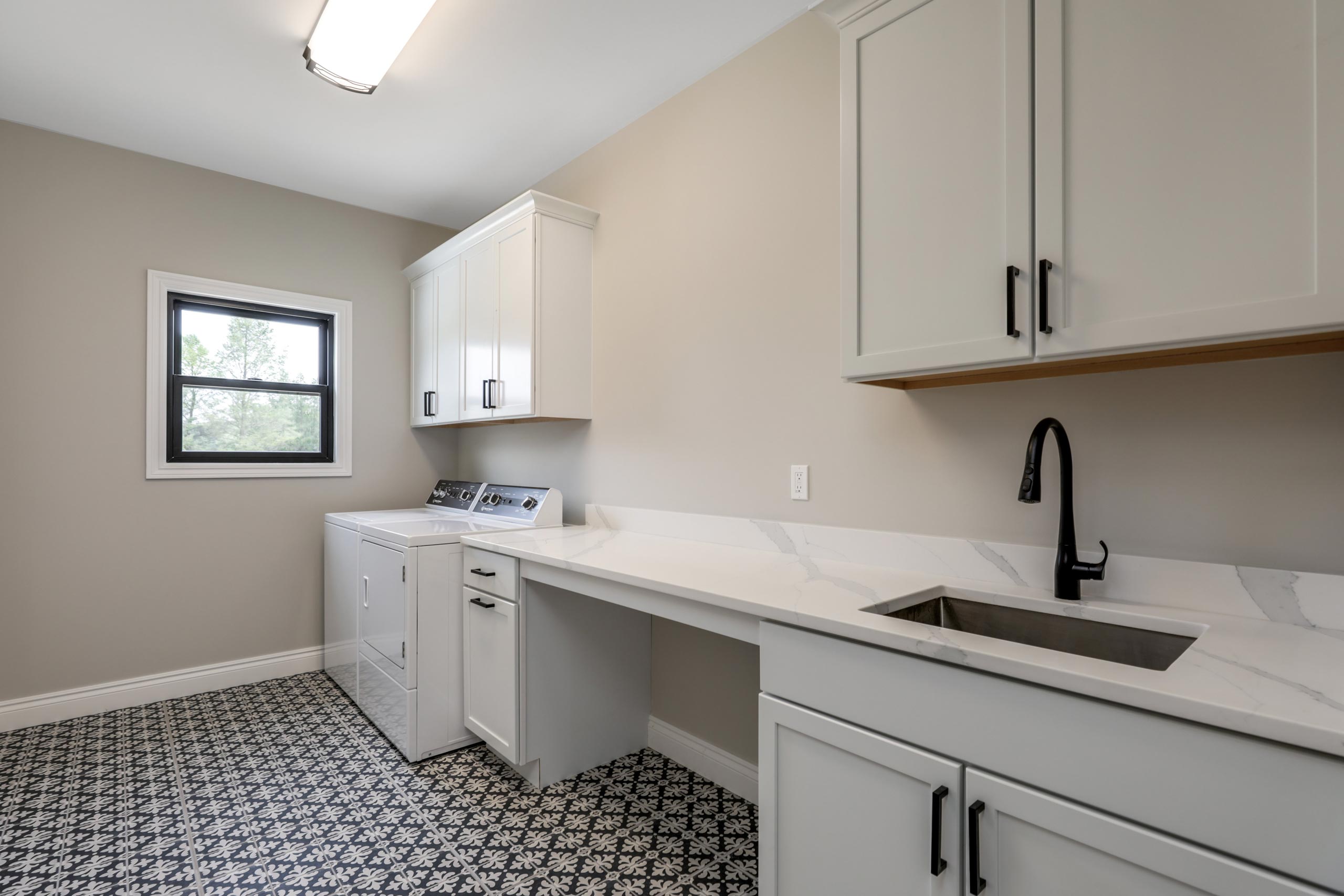 Woodline Building Company Project: Contemporary Farmhouse Interior Laundry Room