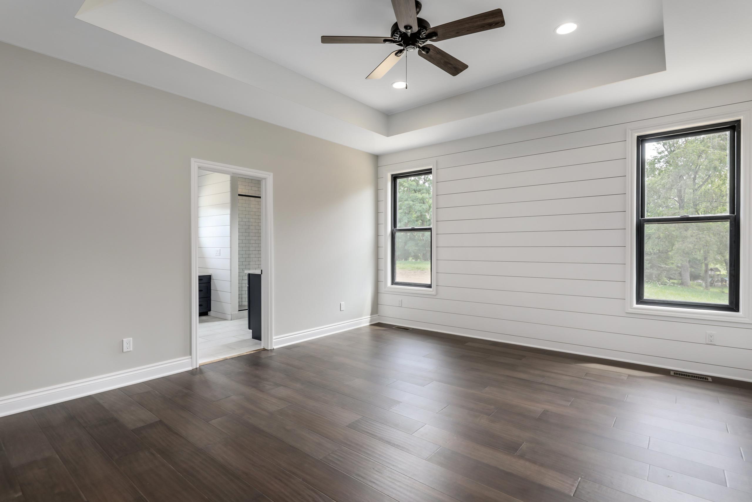 Woodline Building Company Project: Contemporary Farmhouse Interior Master Bedroom