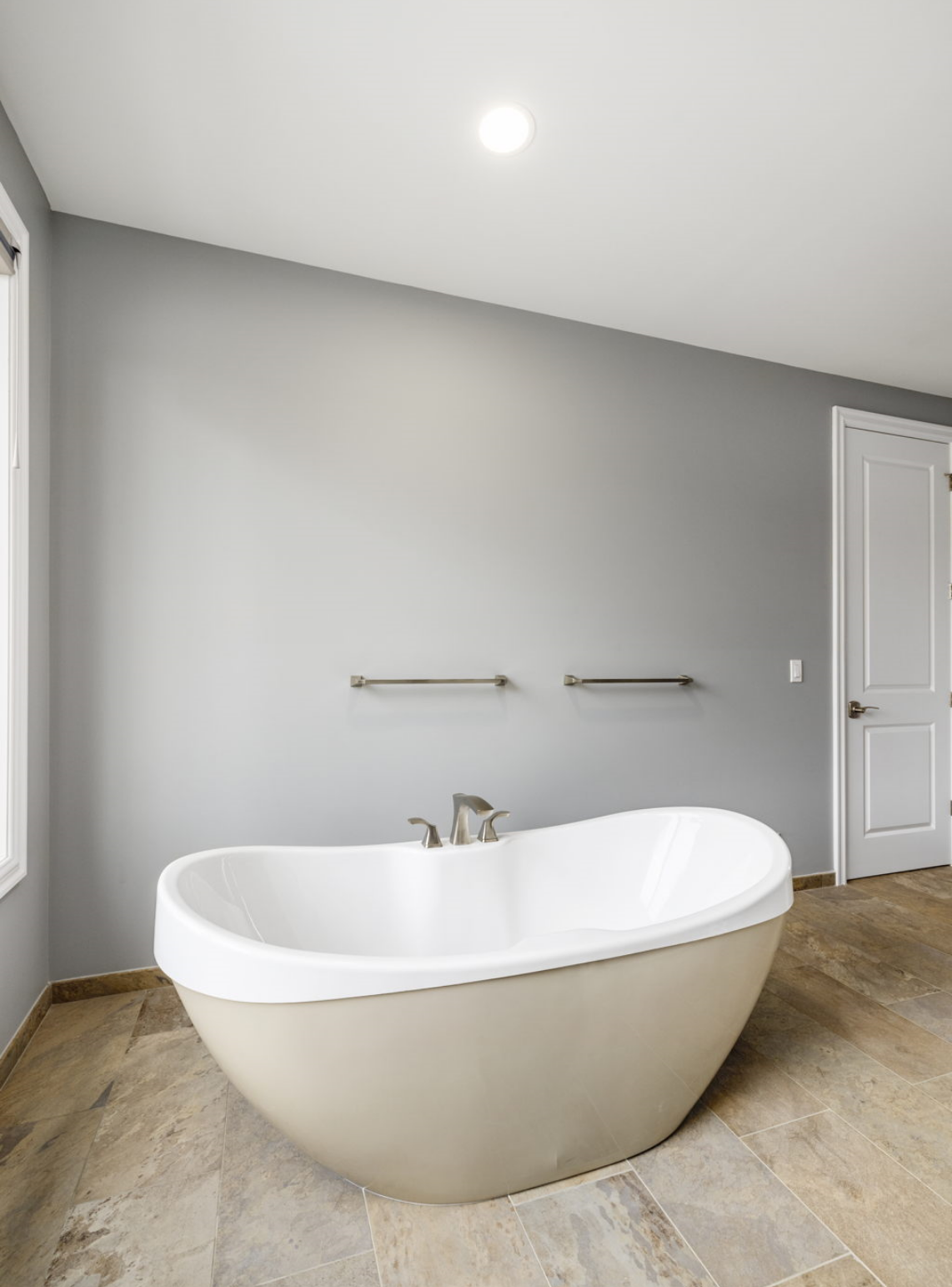 Woodline Building Company Project: Brick Ranch Master Bath Free Standing Tub