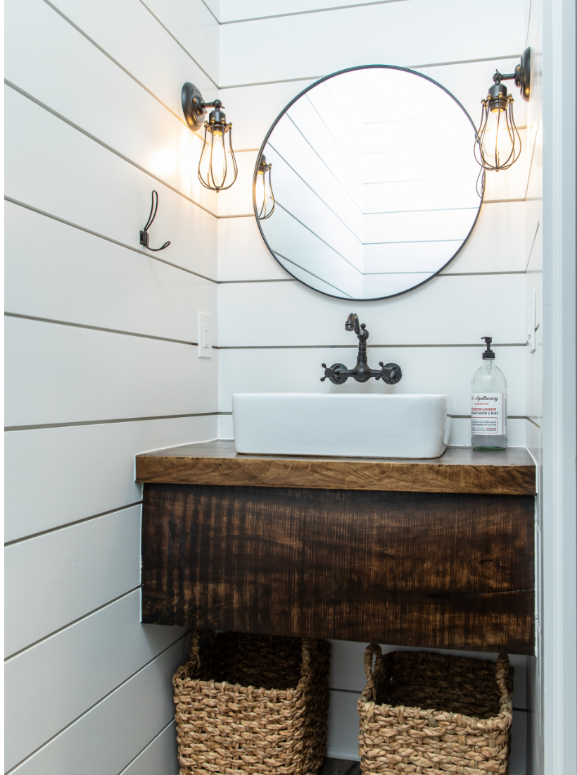 Woodline Building Company Project: Modern Farmhouse Half Bath
