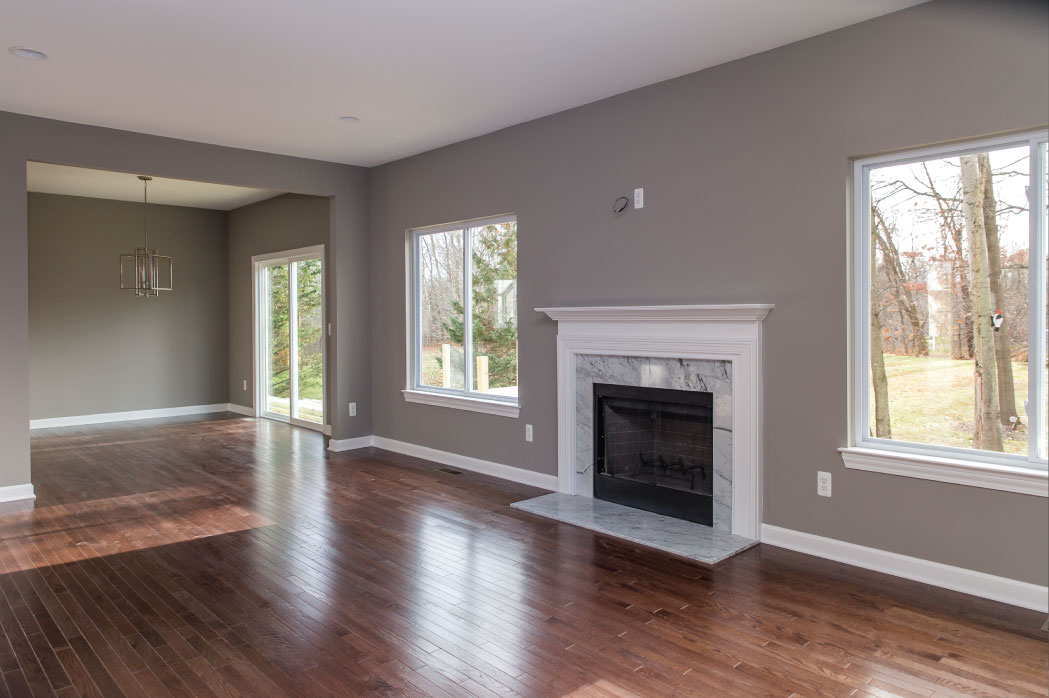 Woodline Building Company Project: Contemporary Two-Story Living Room
