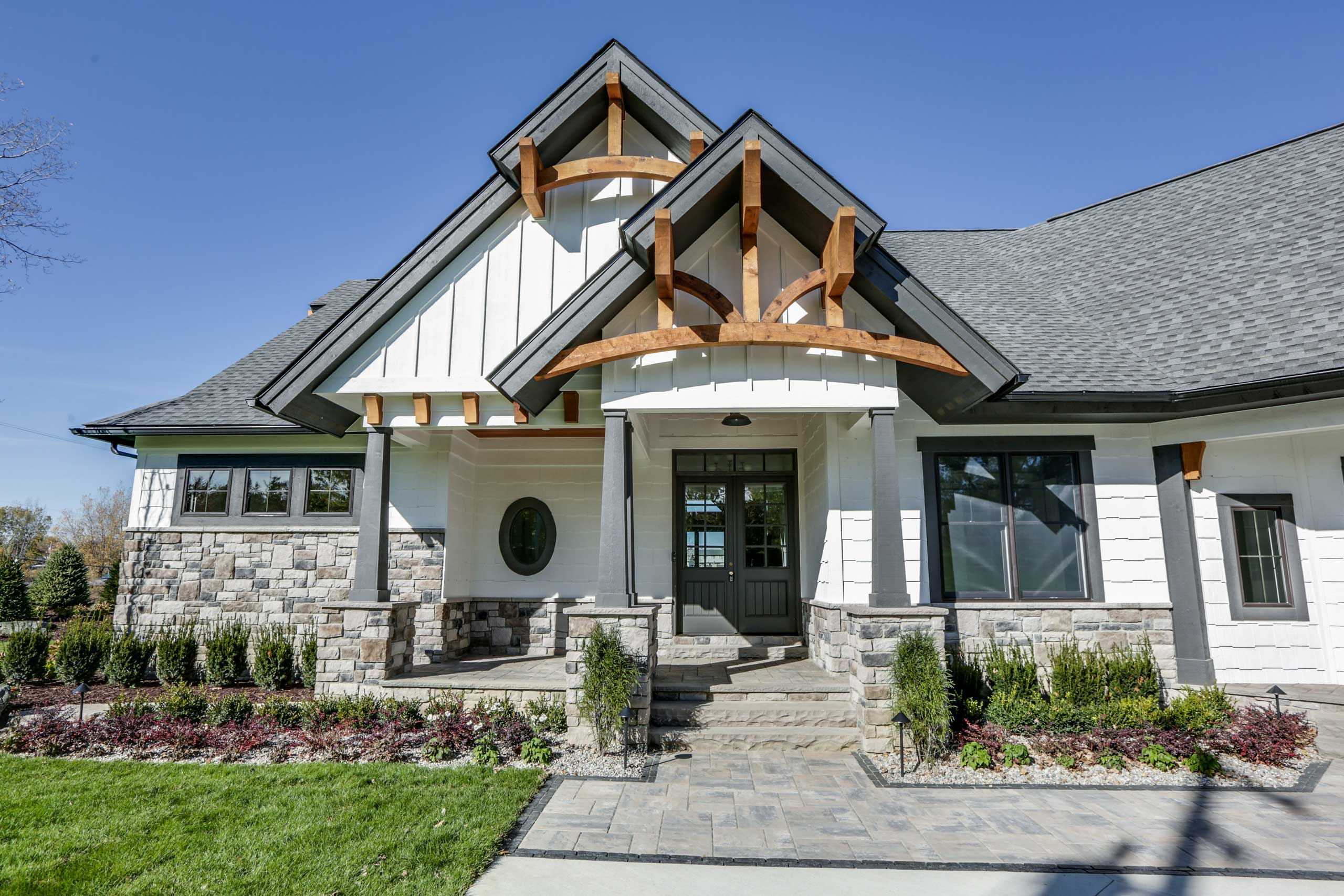 Woodline Building Company Golfers Haven Front Door Daylight